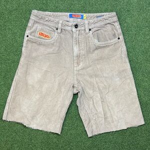 Empyre Beige Corduroy Shorts